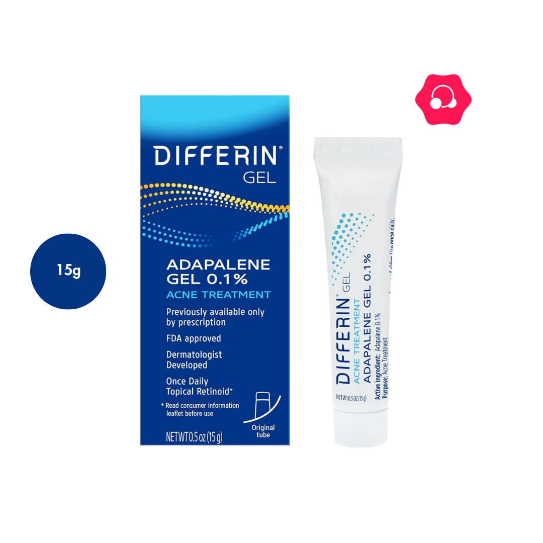 lhkjghfgdfxdz Differin Gel Adapalene Gel 0.1% Acne Treatment Travel Size (15g) - Image 1