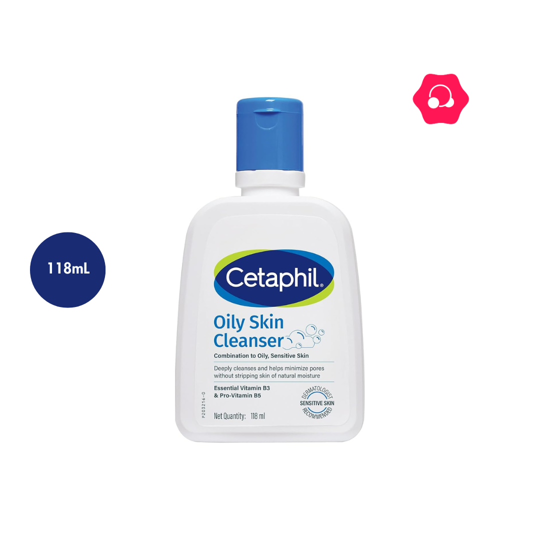 mjhuiop[ Cetaphil Oily Skin Cleanser Travel Size (125mL) - Image 1