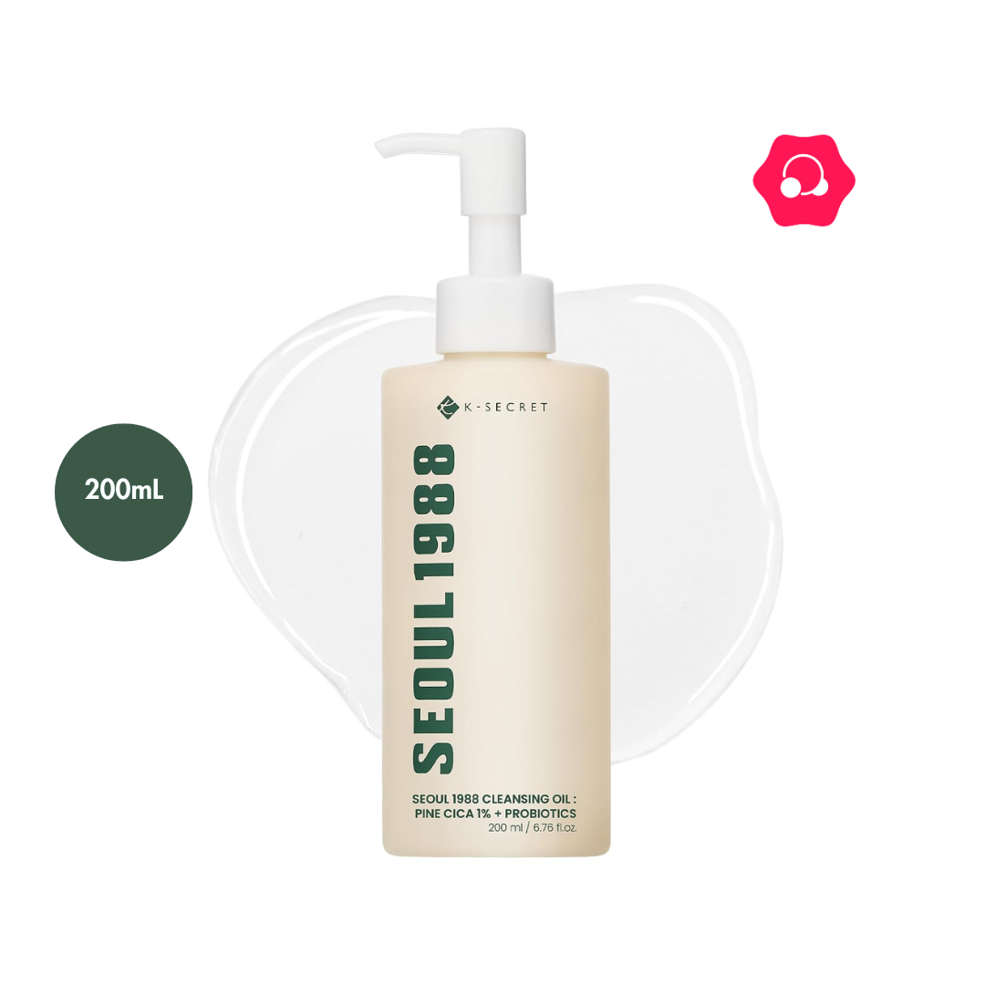 K-SECRET Seoul 1988 Cleansing Oil : Pine Cica 1% + Probiotics (200mL) K-SECRET Seoul 1988 Cleansing Oil : Pine Cica 1% + Probiotics (200mL)