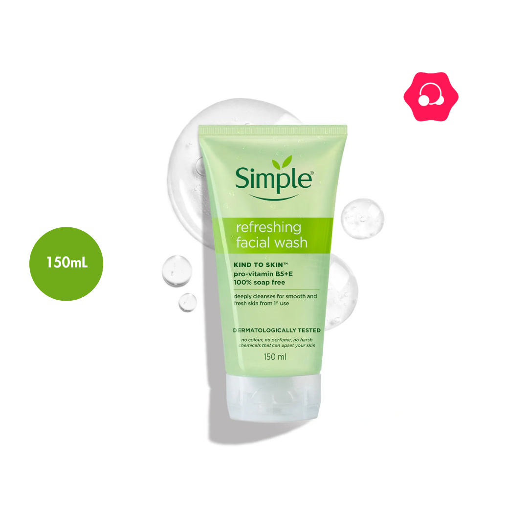 n;lknlk Simple Kind to Skin Refreshing Facial Gel Wash (150mL) - Image 1