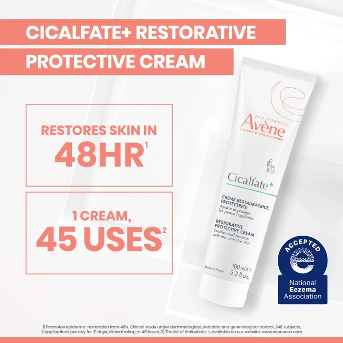 Avene Cicalfate+ Repairing Protective Cream (100mL) - Image 5