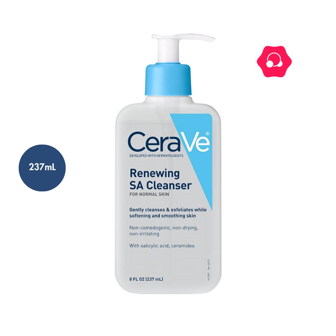 poiuiyutfydhgf CeraVe Renewing SA Cleanser (237mL) - Image 1