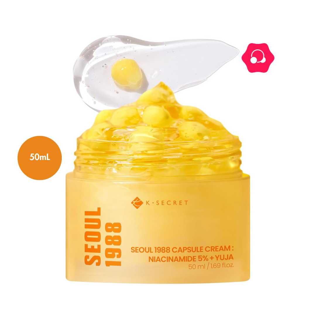 pppppp K-SECRET Seoul 1988 Capsule Cream : Niacinamide 5% + Yuja (50mL) - Image 1
