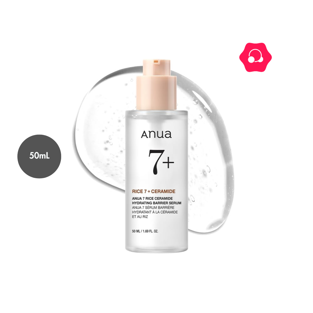vnooo Anua 7 Rice Ceramide Hydrating Barrier Serum (50mL) - Image 1