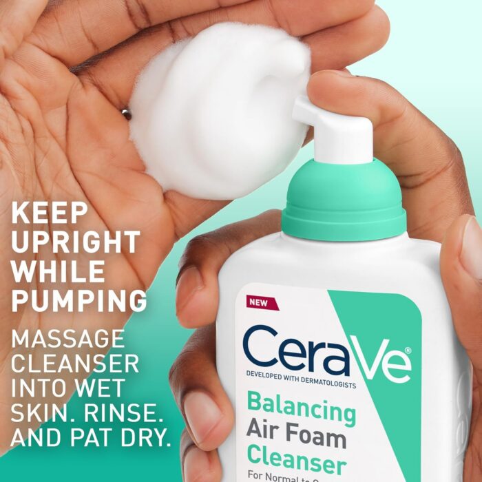 CeraVe Balancing Air Foam Facial Cleanser (237mL) - Image 8