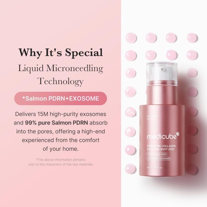 medicube PDRN Pink Collagen Exosome Shot 2000 Serum (30mL) - Image 5