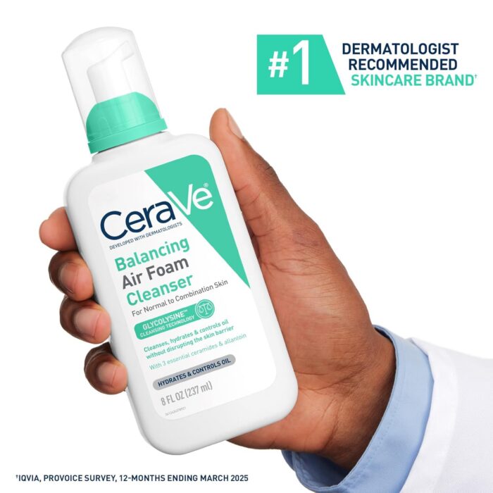CeraVe Balancing Air Foam Facial Cleanser (237mL) - Image 4