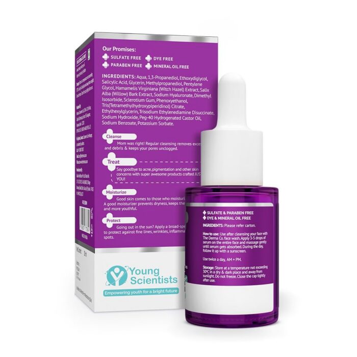 The Derma Co 2% Salicylic Acid Face Serum for Active Acne (30mL) - Image 9