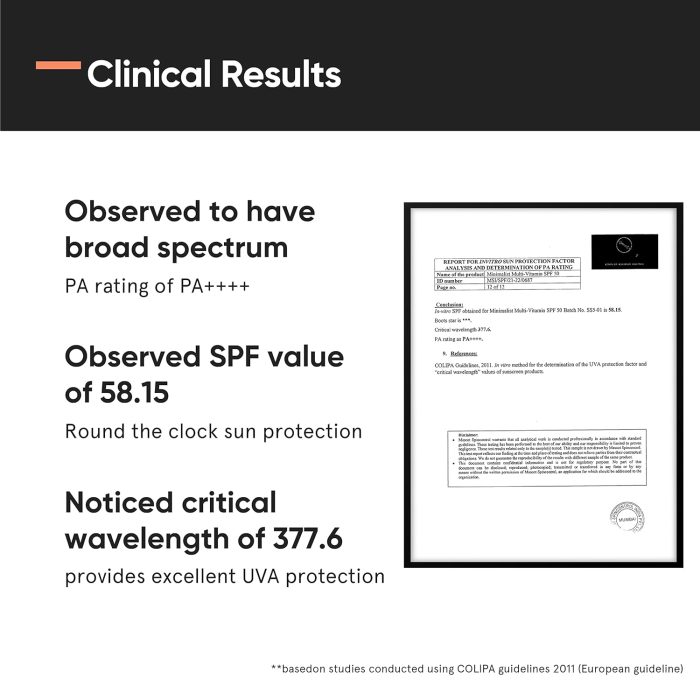 Minimalist SPF 50+ PA++++ Sunscreen with Niacinamide + Vitamin B5 + Vitamin F (50g) - Image 5