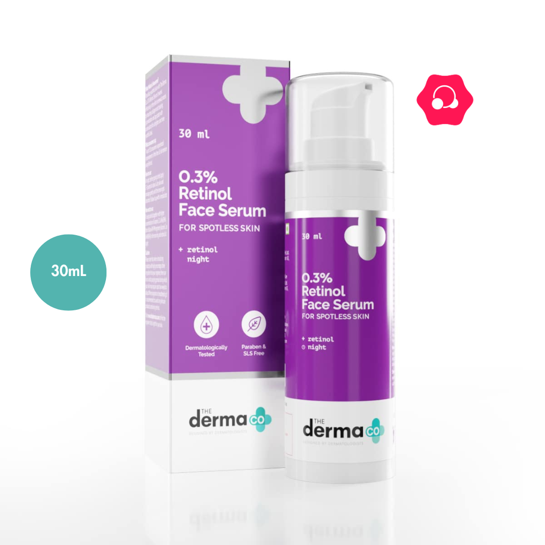 ,bkbkl; The Derma Co 0.3% Retinol Face Serum (30mL) - Image 1